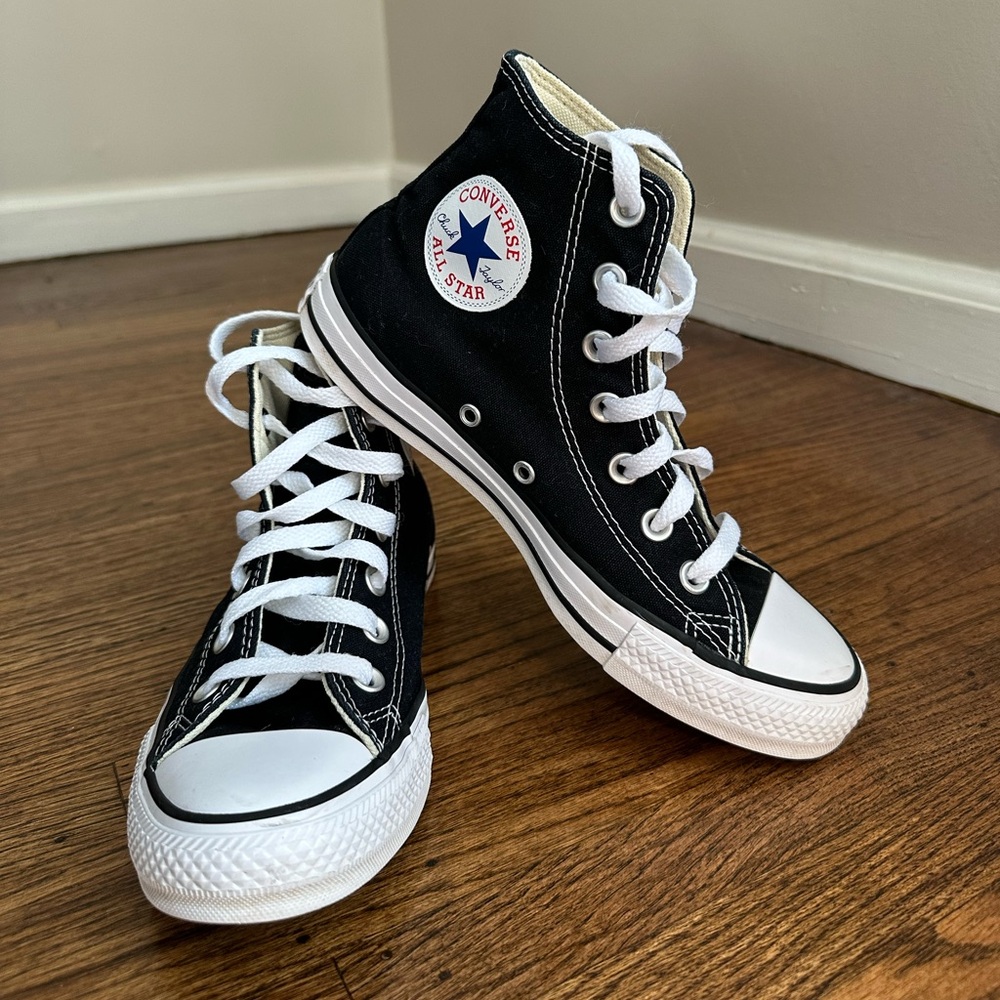 Converse Chuck Taylor Black & White High Top Sneakers